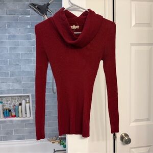 It's Our Time Burgundy Cowl Neck Sweater